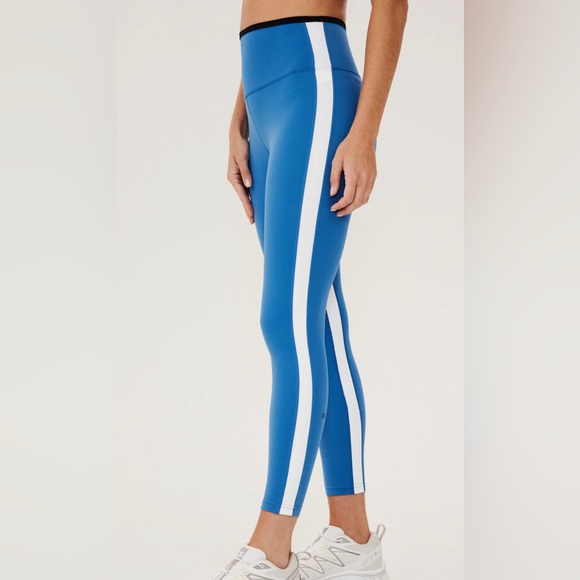 Splits59 sam high waisted rigor 7/8 legging blue/white - Picture 2 of 3